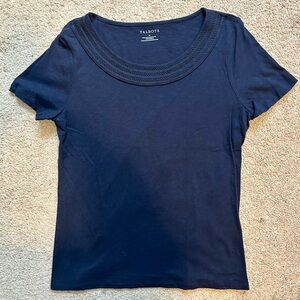 Talbots Navy Blue Top